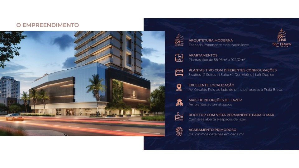 Apartamento à venda no Praia Brava: 