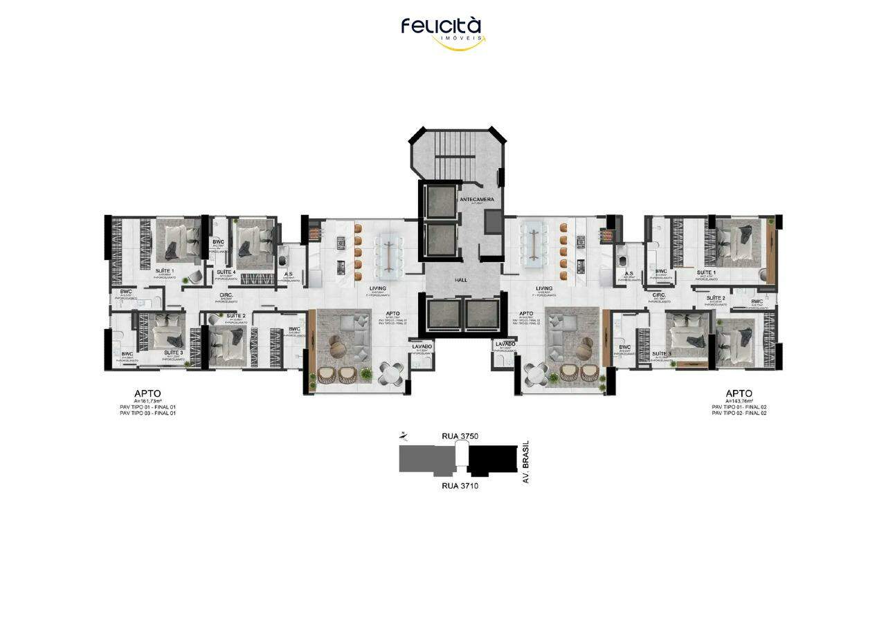 Apartamento de 4 quartos, 153m² no bairro Centro, em Balneário Camboriú | Eu Corretor