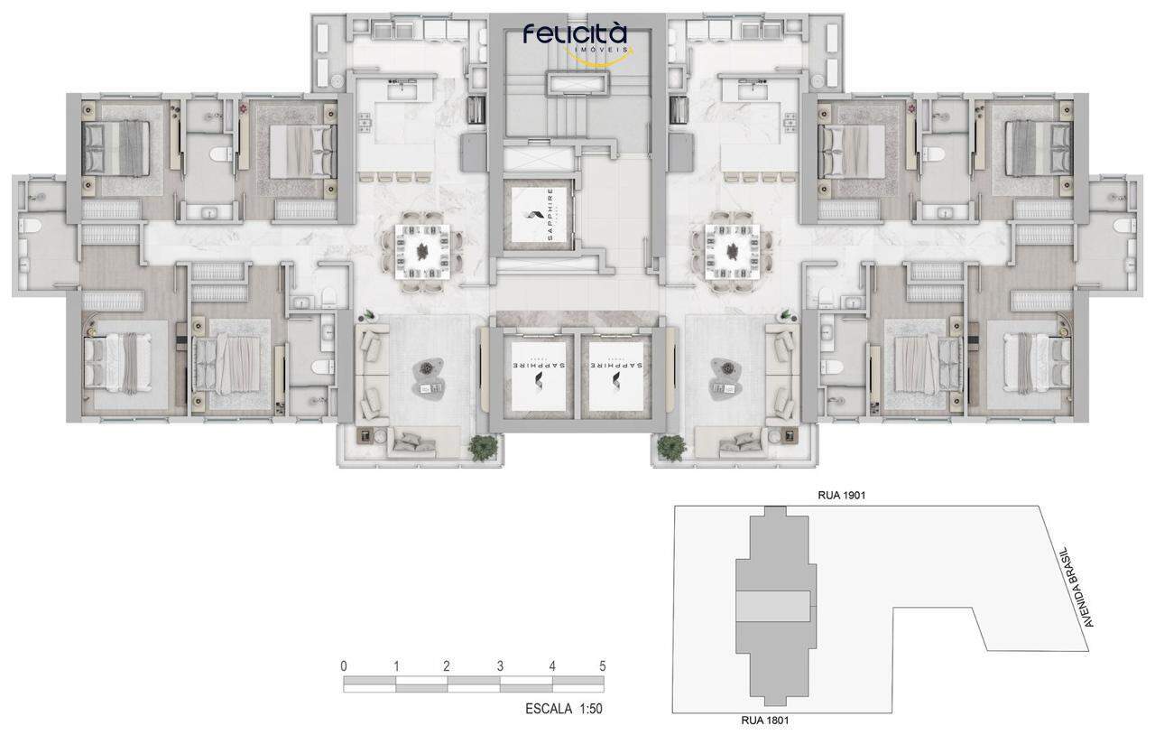 Apartamento de 4 quartos, 146m² no bairro Centro, em Balneário Camboriú | Eu Corretor