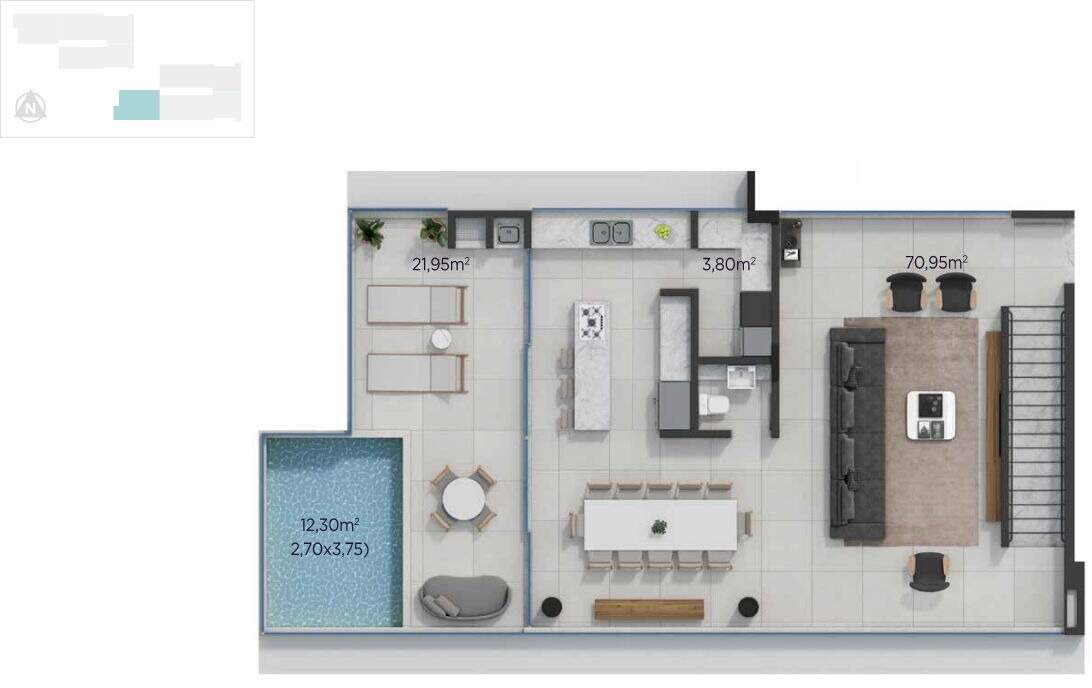 Cobertura de 3 quartos, 251m² no bairro Praia Brava, em Itajaí | Eu Corretor