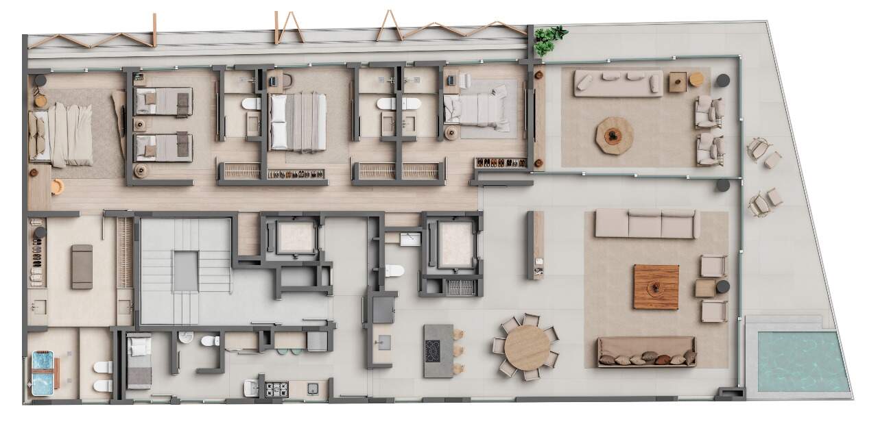 Apartamento de 4 quartos, 330m² no bairro Praia Brava, em Itajaí | Eu Corretor