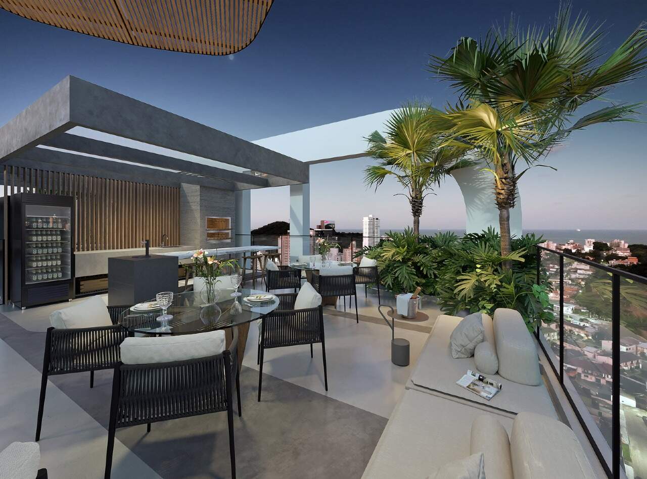 Apartamento à venda no Praia Brava: Quiosque com churrasqueira no rooftop do Adoratta (imagem ilustrativa)