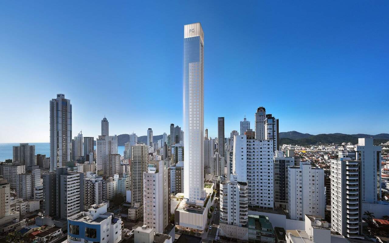 Apartamento diferenciado à venda no Centro: Iconic Tower no skyline do Centro de Balneário Camboriú (imagem ilustrativa)