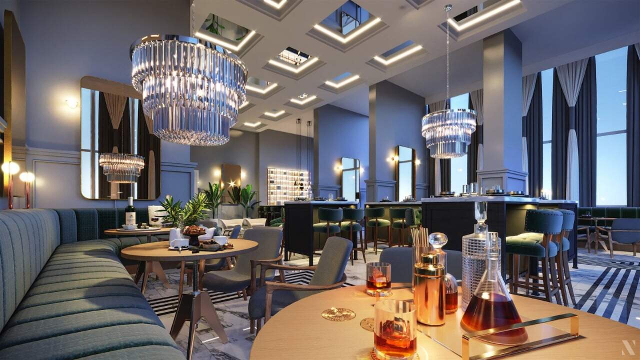 Apartamento diferenciado à venda no Centro: Pub do Boreal Tower (imagem ilustrativa)