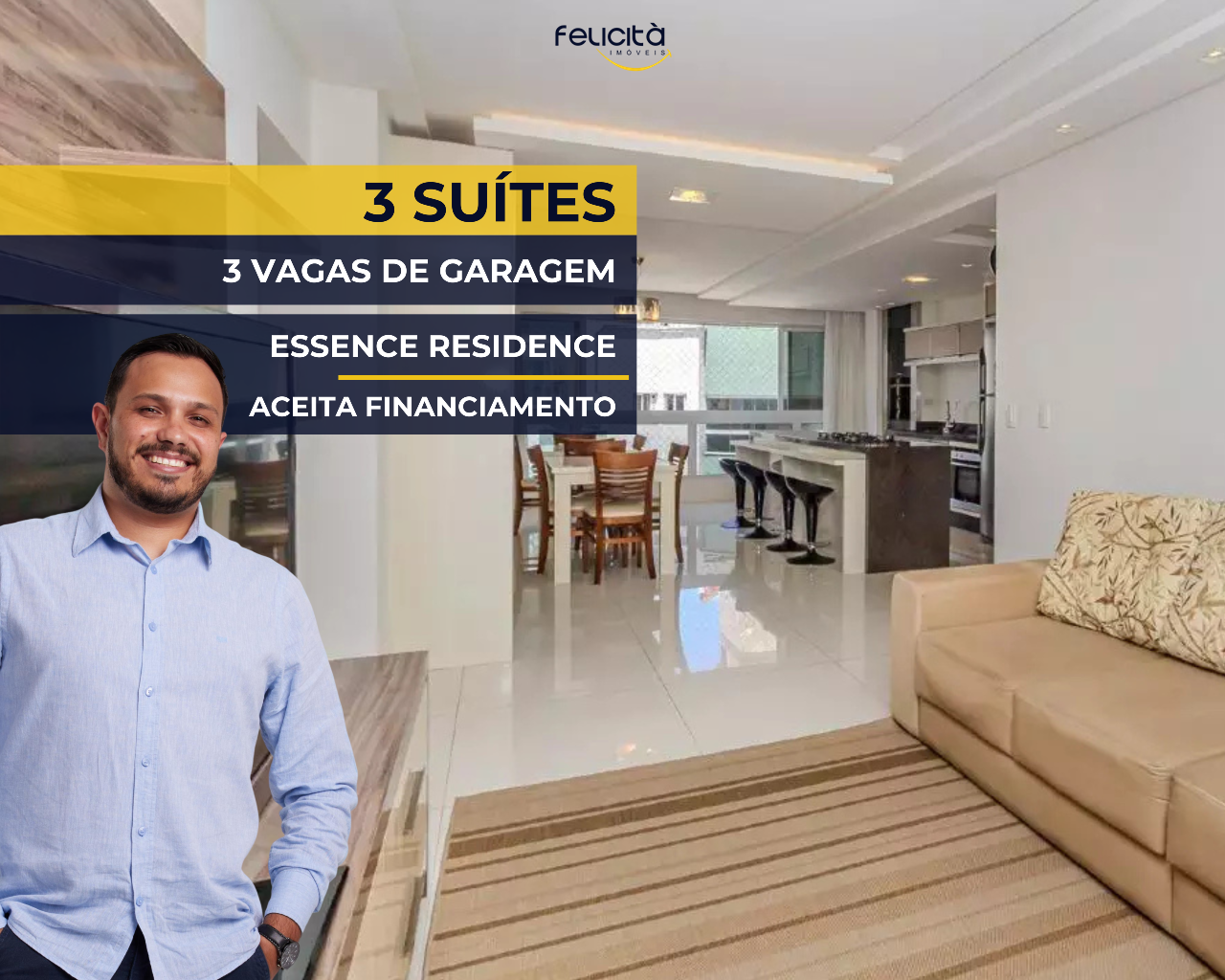 Apartamento de 3 quartos, 116m² no bairro Pioneiros, em Balneário Camboriú | Eu Corretor