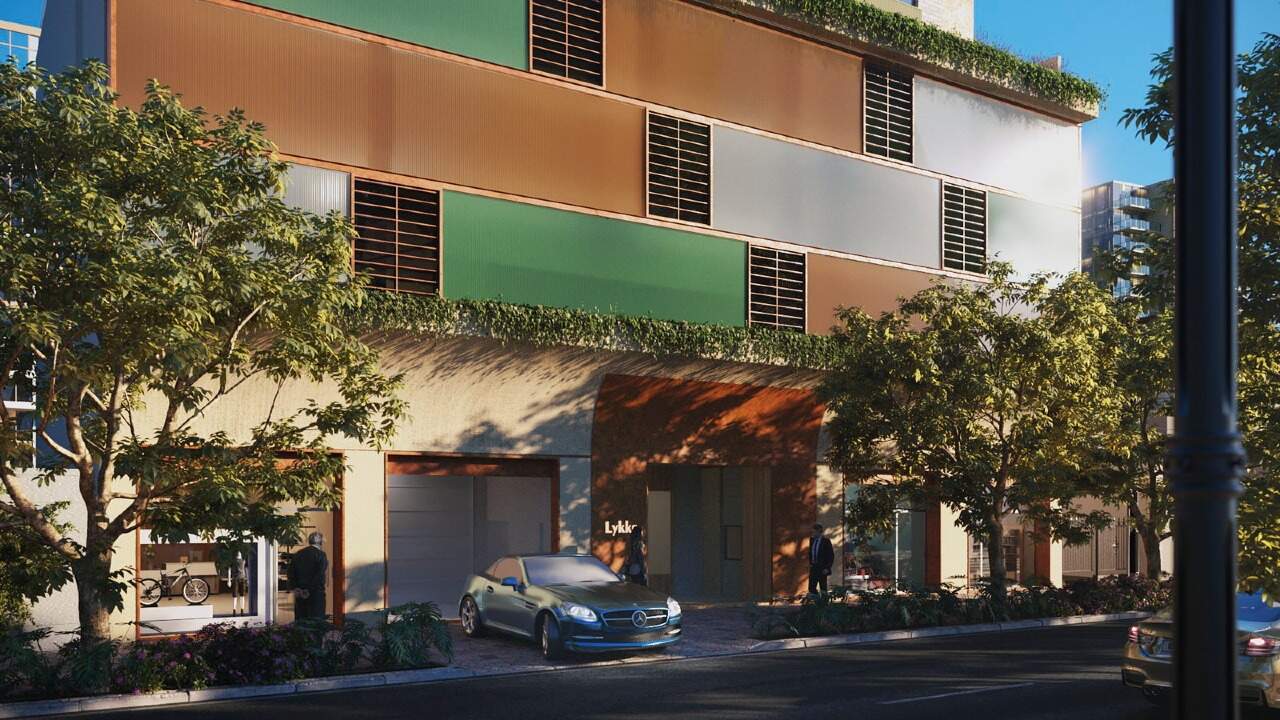 Apartamento à venda no Centro: Projeto do acesso e embasamento do Lykke (imagem ilustrativa)