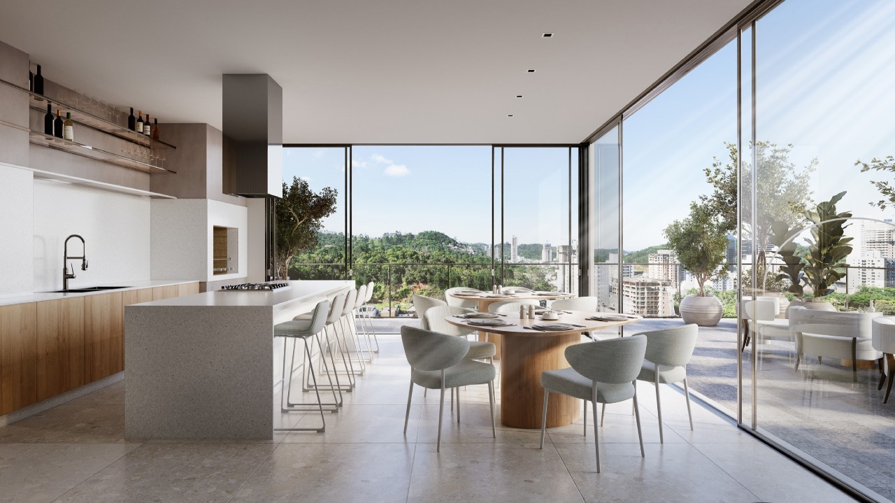 Apartamento à venda no Praia Brava: Gourmet Sky, no rooftop do Brava Living (imagem ilustrativa)