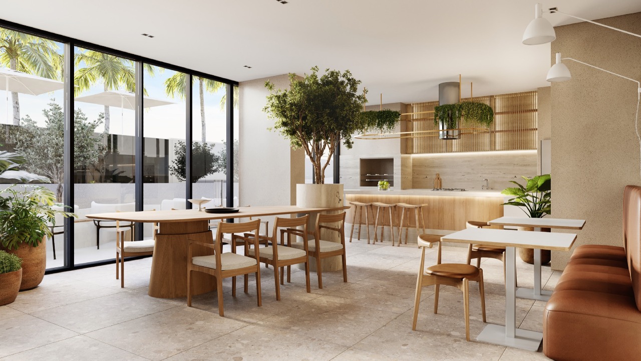 Apartamento à venda no Praia Brava: Espaço gourmet do lazer inferior (imagem ilustrativa)
