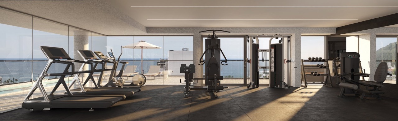 Apartamento à venda no Praia Brava: Academia com equipamentos de primeira linha (imagem ilustrativa)