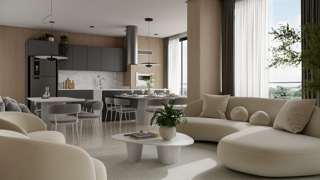 Apartamento à venda no Praia Brava: Espaço grill do Residencial Positano