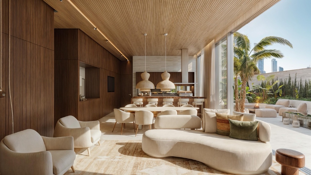 Apartamento à venda no Fazenda: Casa Veredas, estar do lazer (imagem ilustrativa)