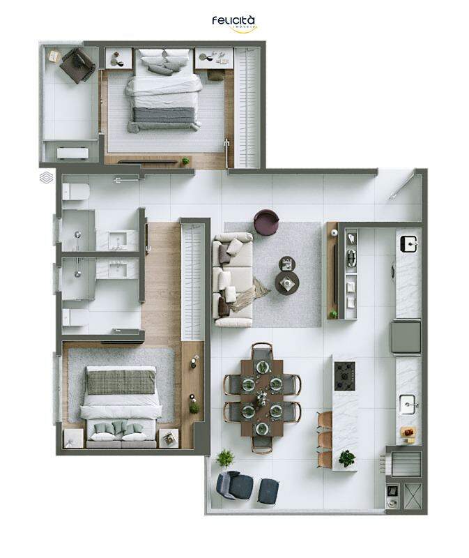 Apartamento de 2 quartos, 82m² no bairro Praia Brava, em Itajaí | Eu Corretor