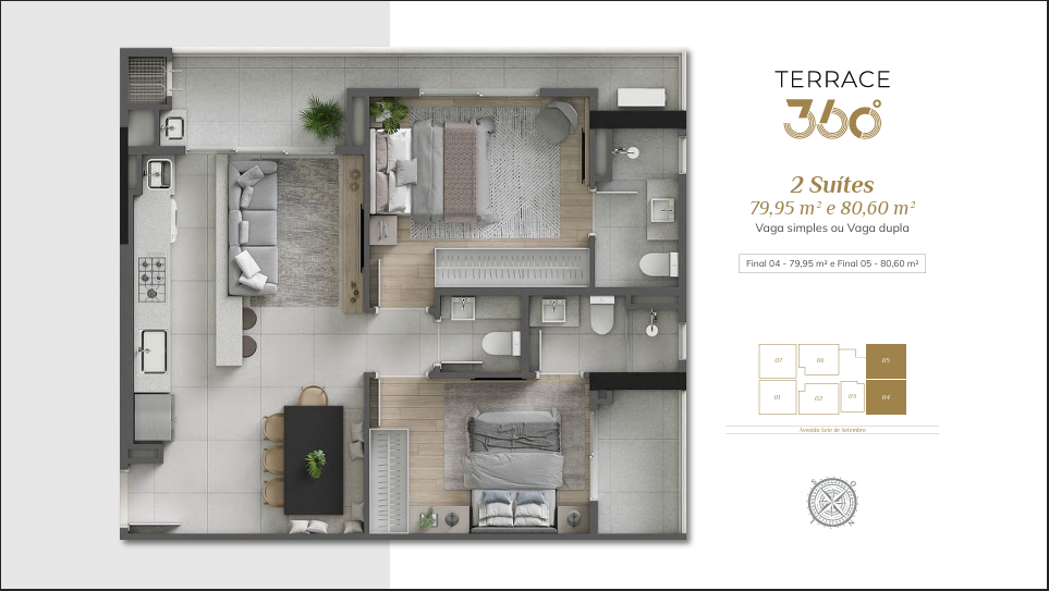 Apartamento de 2 quartos, 80m² no bairro Fazenda, em Itajaí | Eu Corretor