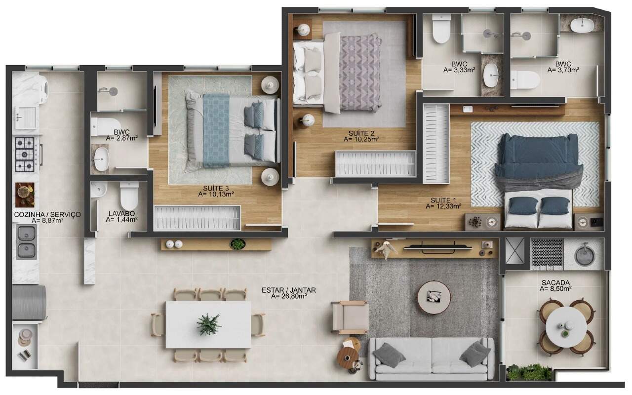 Apartamento à venda no Fazenda: 