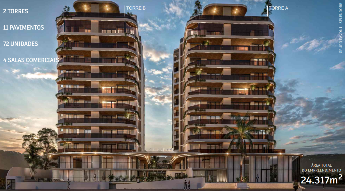 Apartamento de 3 quartos, 123m² no bairro Praia Brava, em Itajaí | Eu Corretor