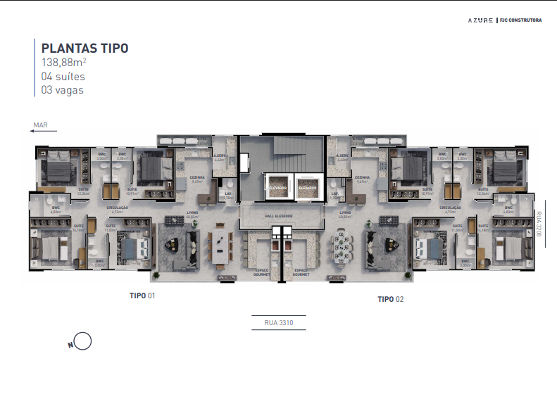 Apartamento de 4 quartos, 138m² no bairro Centro, em Balneário Camboriú | Eu Corretor