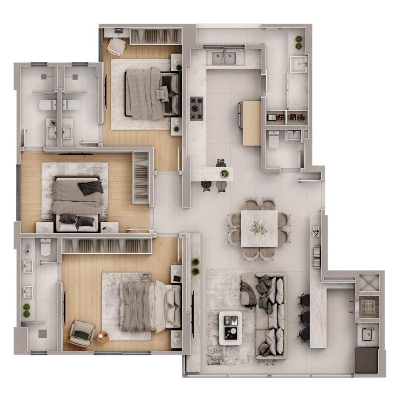Apartamento de 3 quartos, 135m² no bairro Centro, em Balneário Camboriú | Eu Corretor