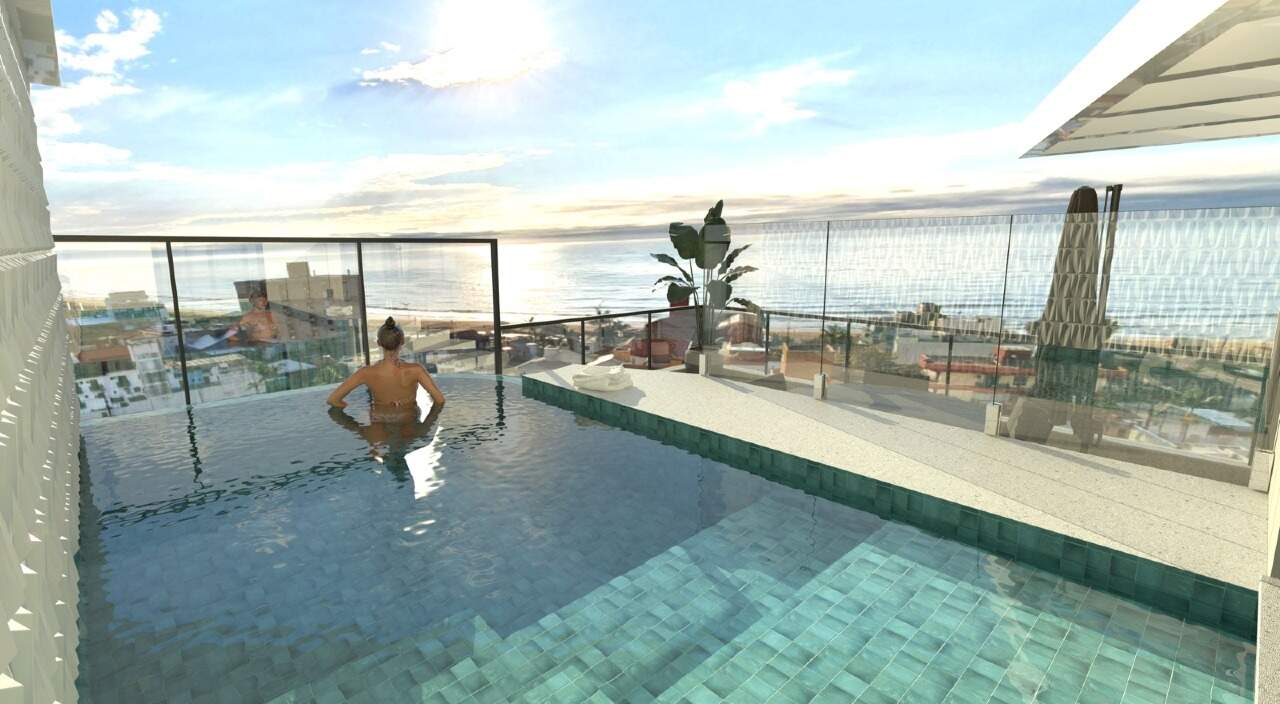 Cobertura à venda no Praia Brava: Piscina privativa no andar de cima da cobertura duplex (imagem ilustrativa)