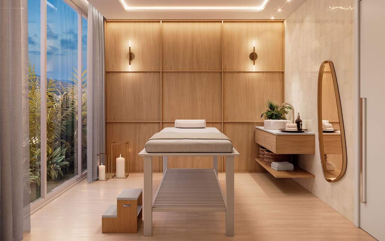 Apartamento à venda no Centro: Sala de massagem do spa (imagem ilustrativa)