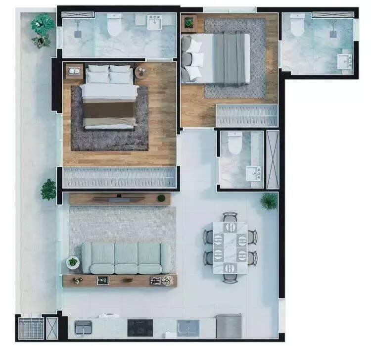Apartamento à venda no Praia Brava: 