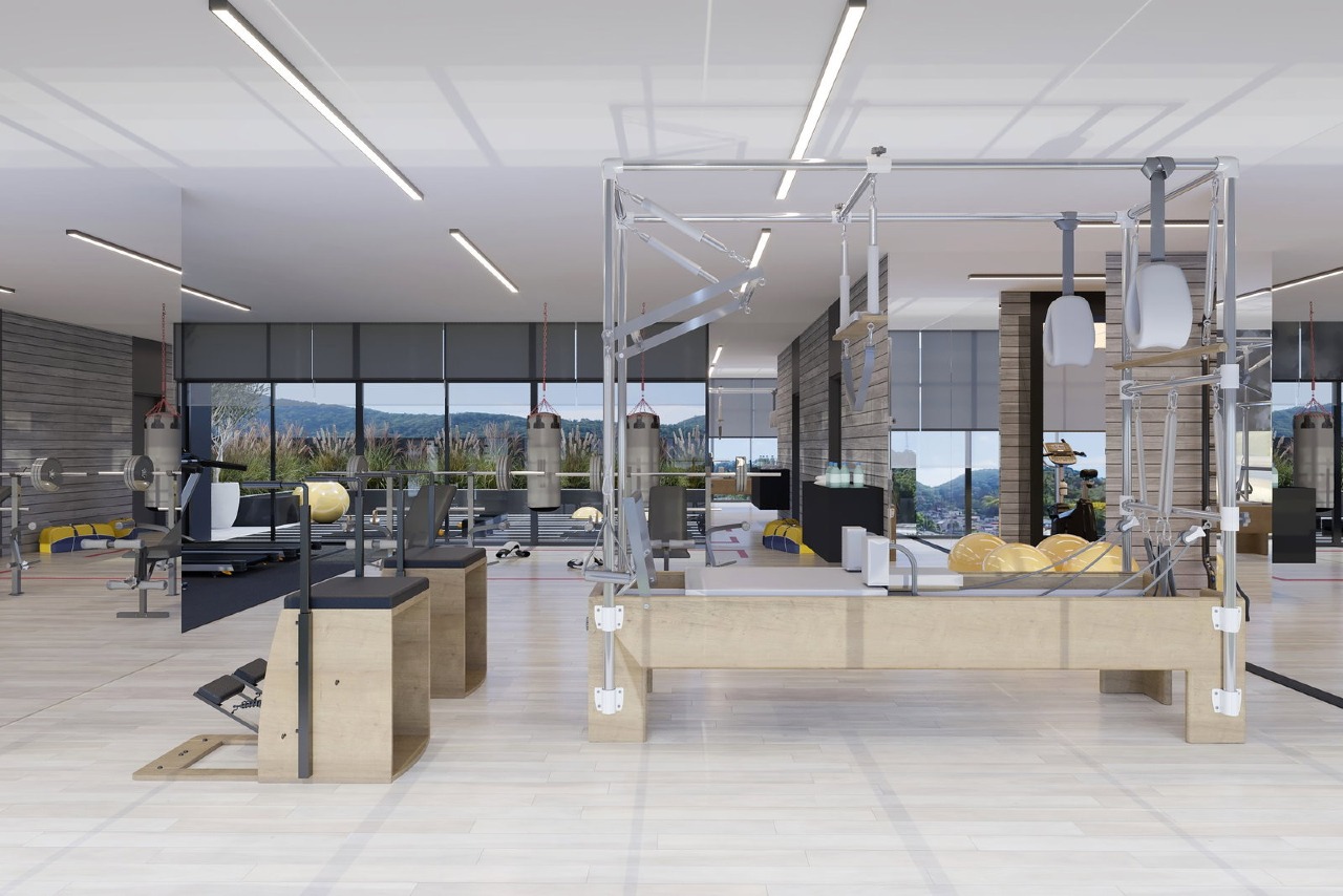 Apartamento à venda no Fazendinha: Estúdio de pilates no rooftop do Metropolitan (imagem ilustrativa)