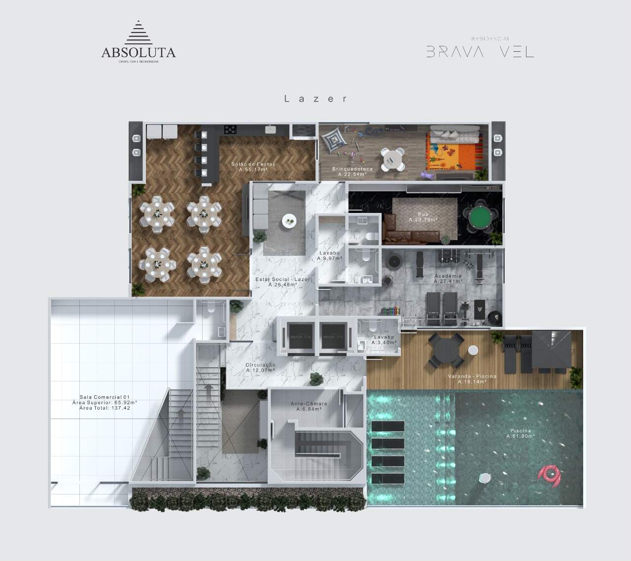 Apartamento à venda no Praia Brava: 