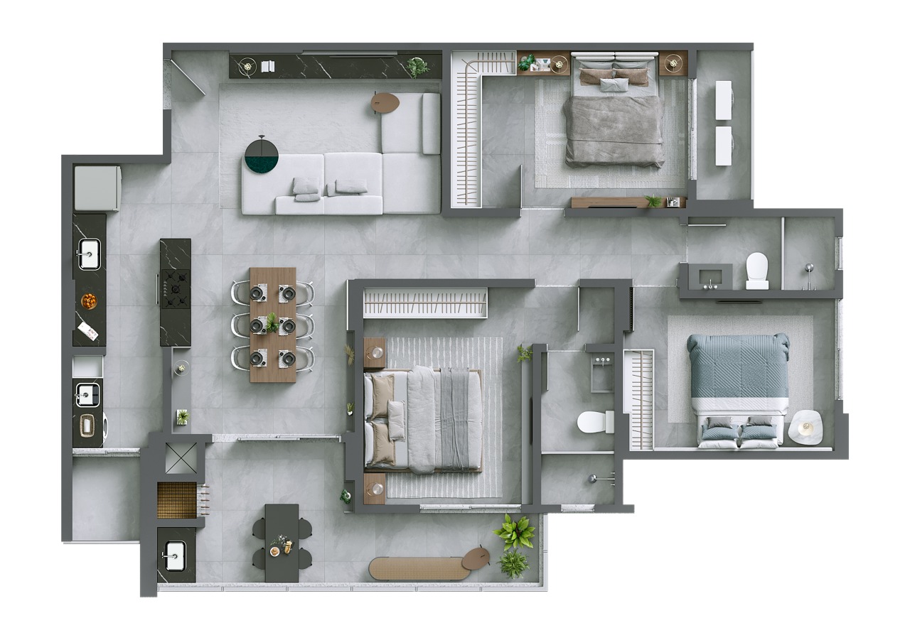 Apartamento à venda no Fazenda: