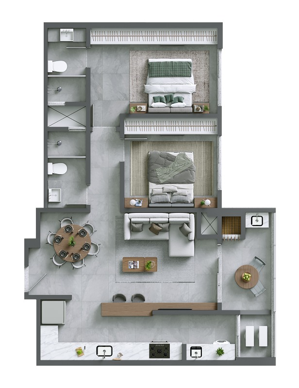 Apartamento à venda no Fazenda: