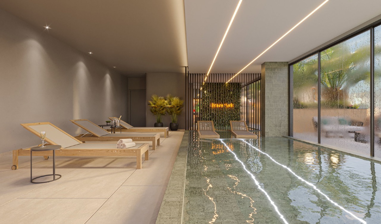 Apartamento à venda no Praia Brava: Piscina aquecida com spa (imagem ilustrativa)