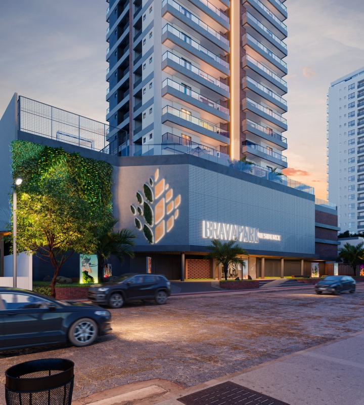 Apartamento à venda no Praia Brava: Fachada do Brava Park na Praia Brava (imagem ilustrativa)