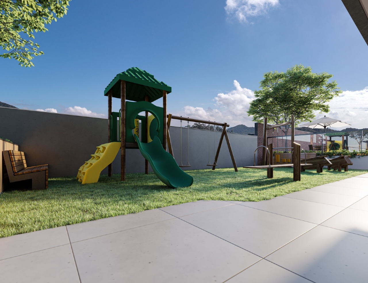 Apartamento à venda no Praia Brava: Playground do Brava Park (imagem ilustrativa)