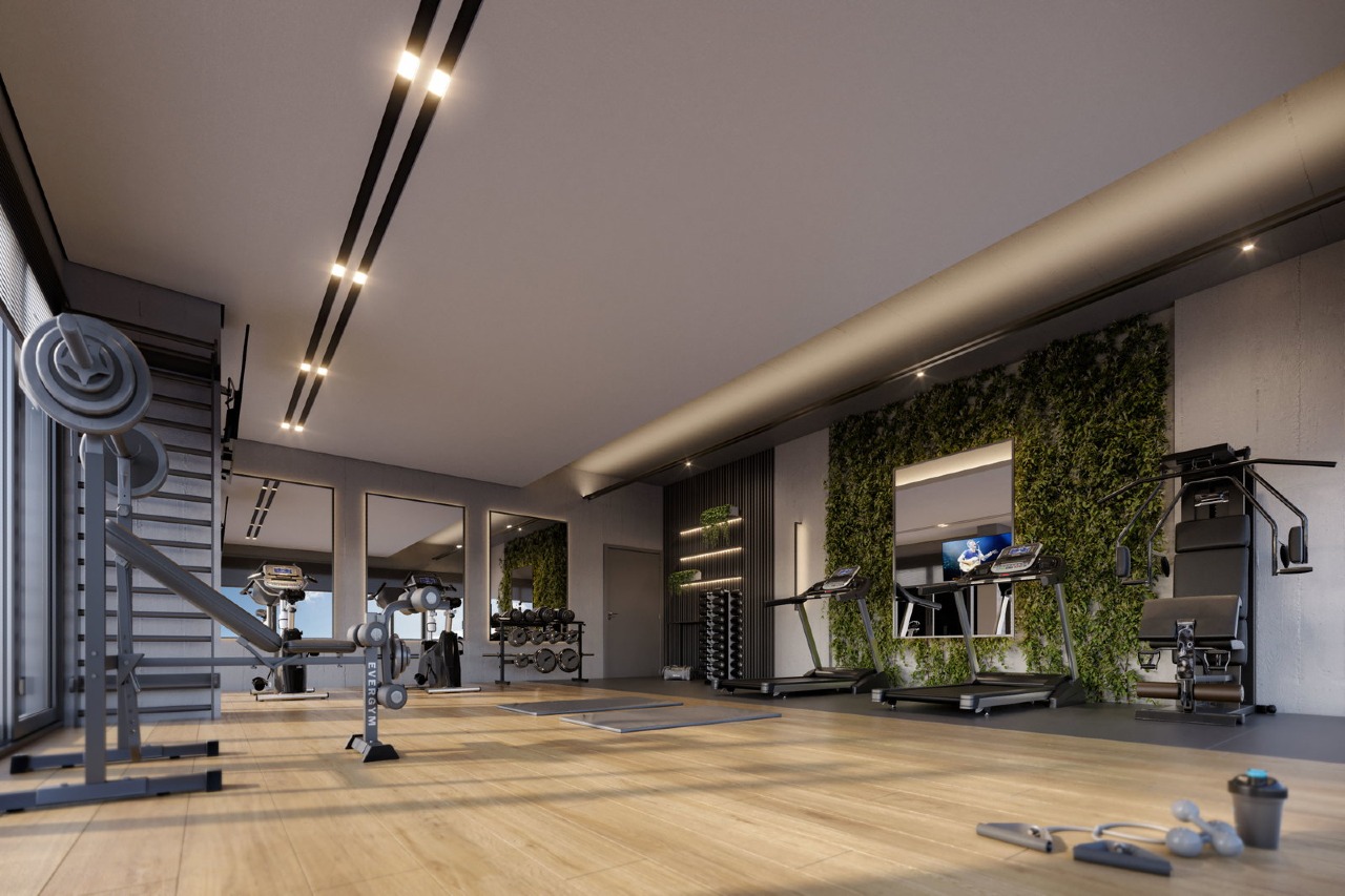 Apartamento à venda no Praia Brava: Espaço fitness do Brava Park (imagem ilustrativa)