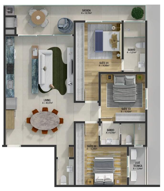 Apartamento à venda no Praia Brava: