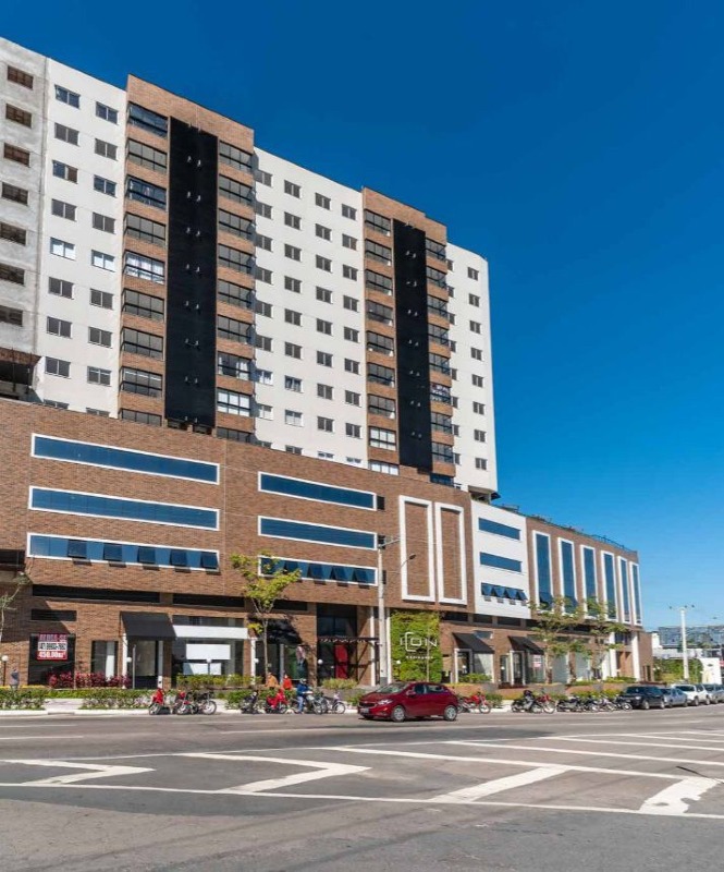 Apartamento à venda no Centro: Fachada real do Icon Residence, na Avenida do Estado Dalmo Vieira.