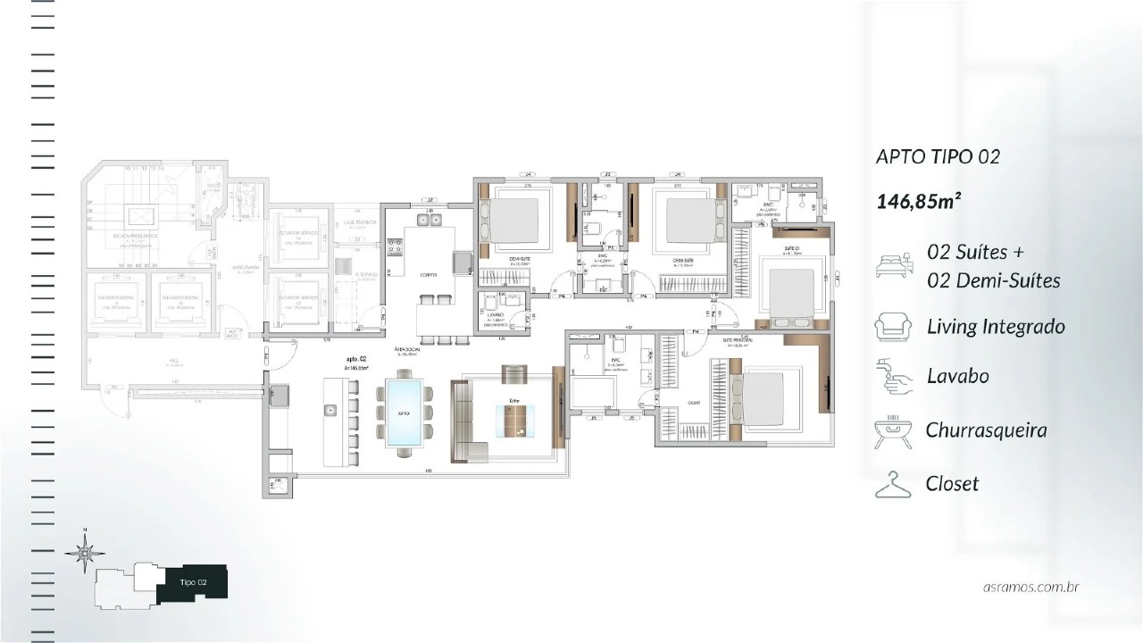 Apartamento à venda no Centro: 