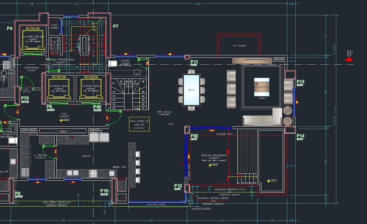 Cobertura à venda no Centro: 
