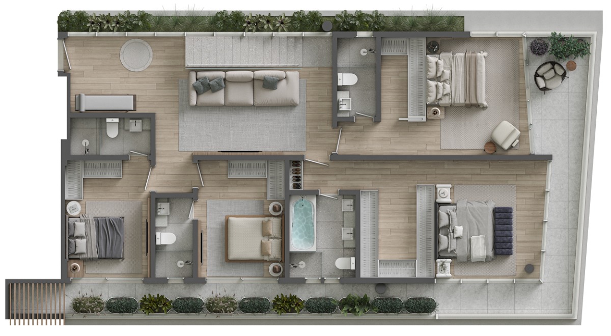 Cobertura à venda no Praia Brava: 