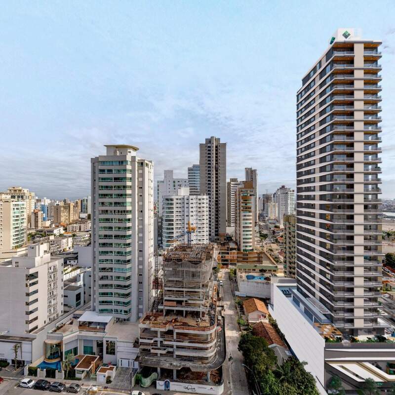 Apartamento diferenciado à venda no Fazenda: Fotomontagem da torre do Marina Bay no bairro Fazenda, em Itajaí