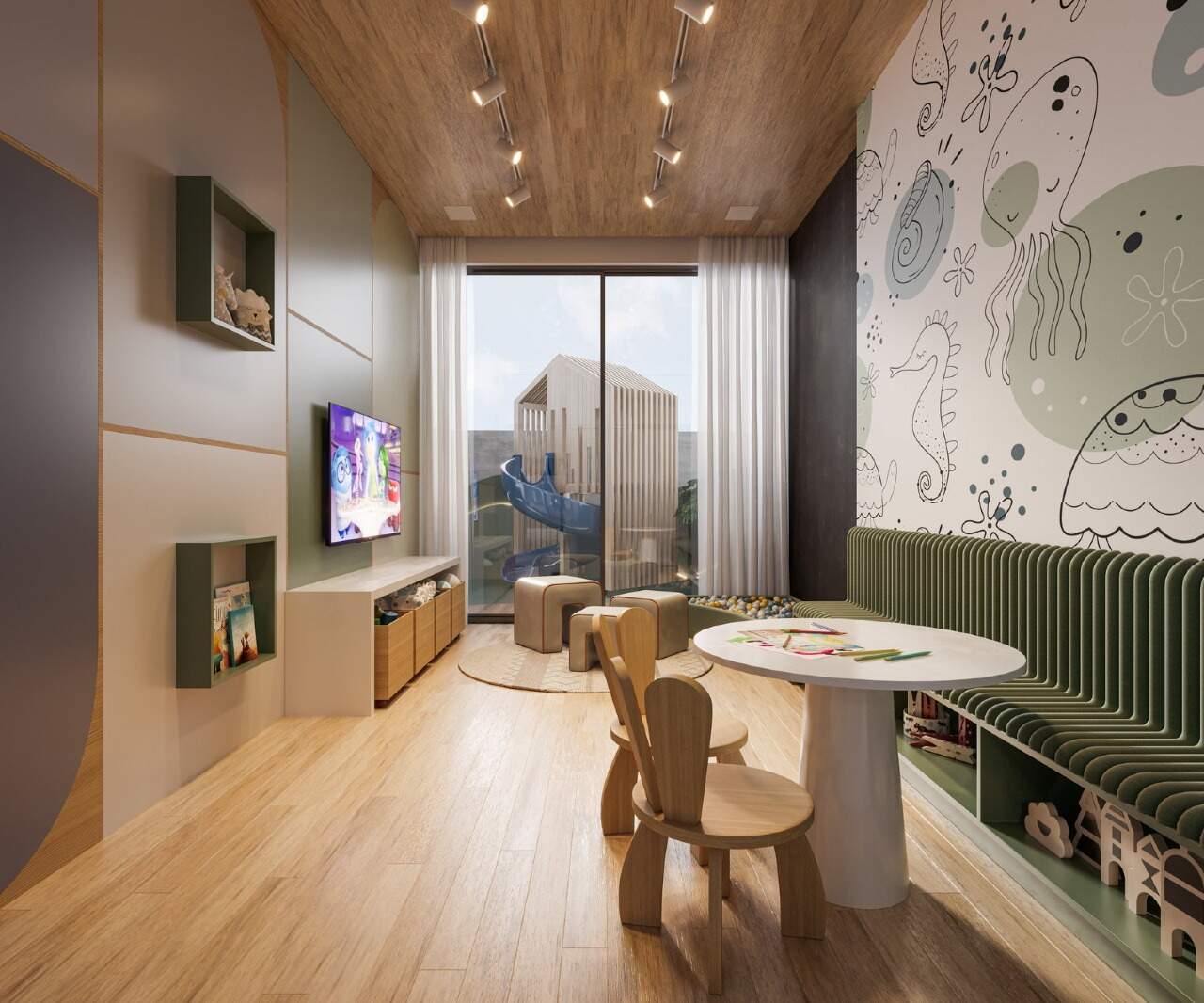 Apartamento à venda no Fazenda: Espaço kids (imagem ilustrativa)
