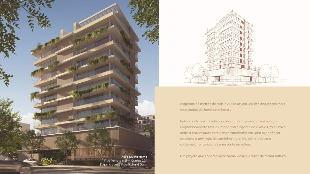 Apartamento diferenciado à venda no Praia Brava: