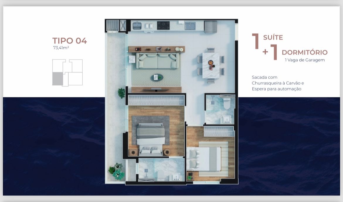 Apartamento à venda no Praia Brava: 