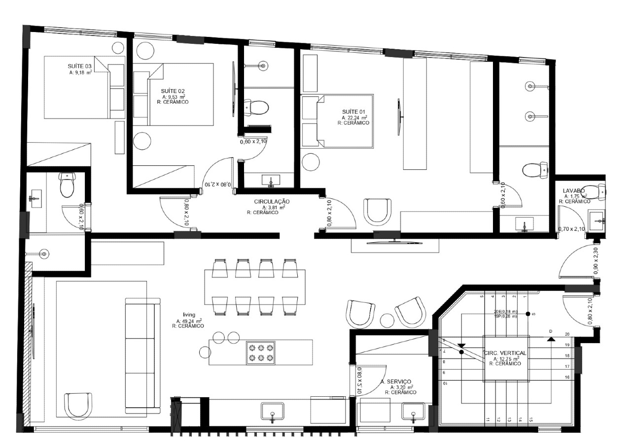 Apartamento diferenciado à venda no Praia Brava: 