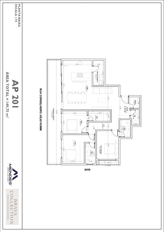 Apartamento diferenciado à venda no Praia Brava: 