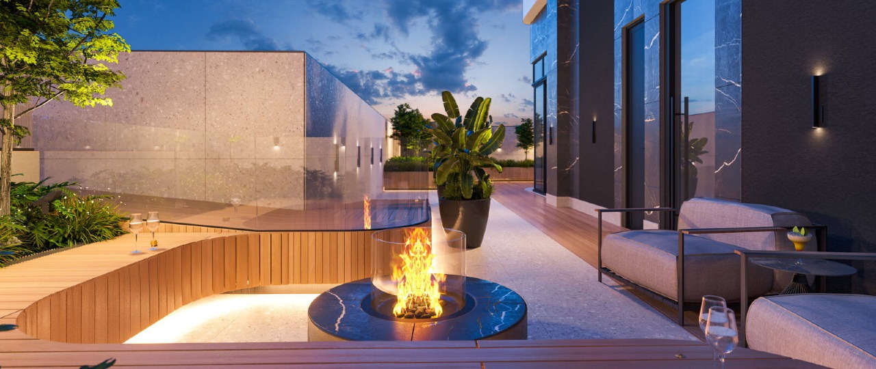 Cobertura à venda no Centro: Fire place (imagem ilustrativa)