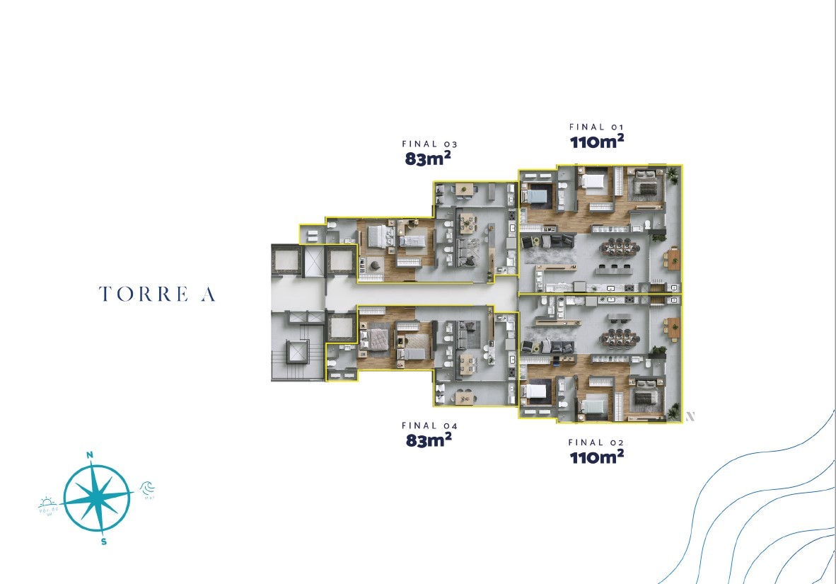 Apartamento à venda no Praia Brava: 