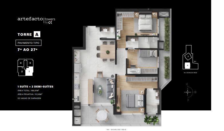 Apartamento à venda no Praia Brava: 