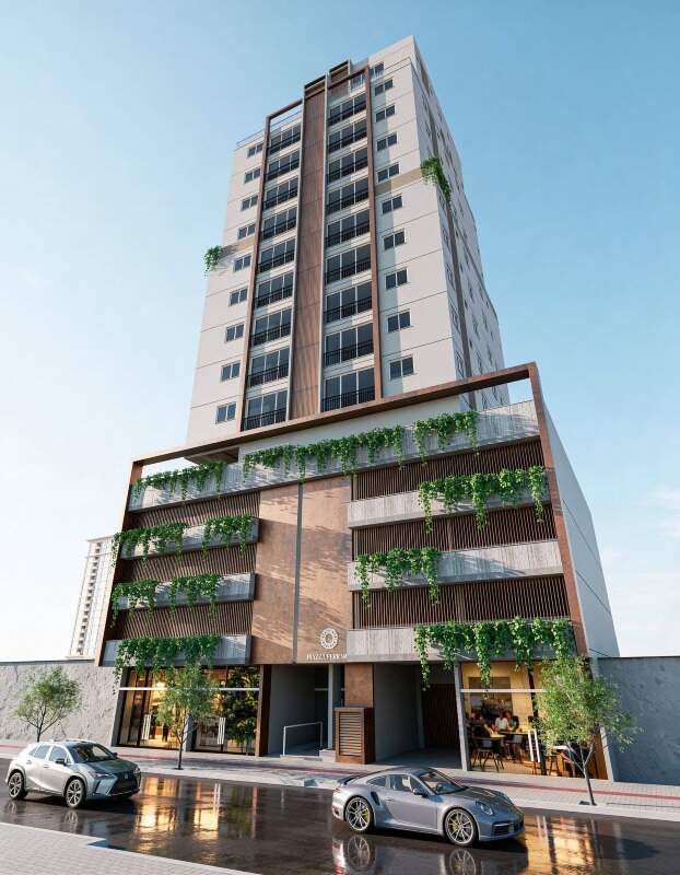 Apartamento à venda no Centro: Fachada do Piazza Ferrara (imagem ilustrativa)