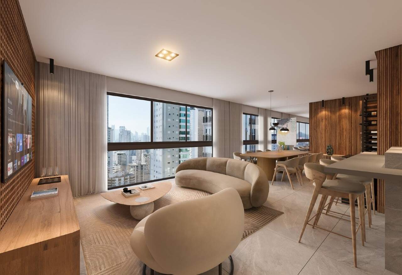 Apartamento à venda no Centro: Perspectiva do living do Ida Rozza (imagem ilustrativa)