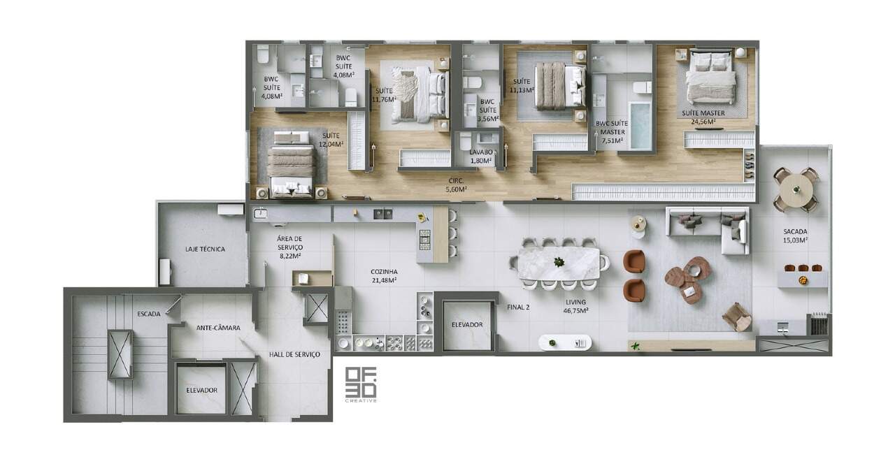 Apartamento à venda no Fazenda: Planta final 2 do Altimare, imagem ilustrativa