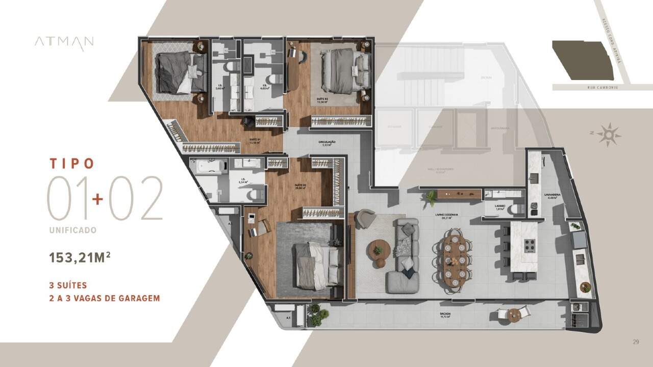 Apartamento à venda no Centro: